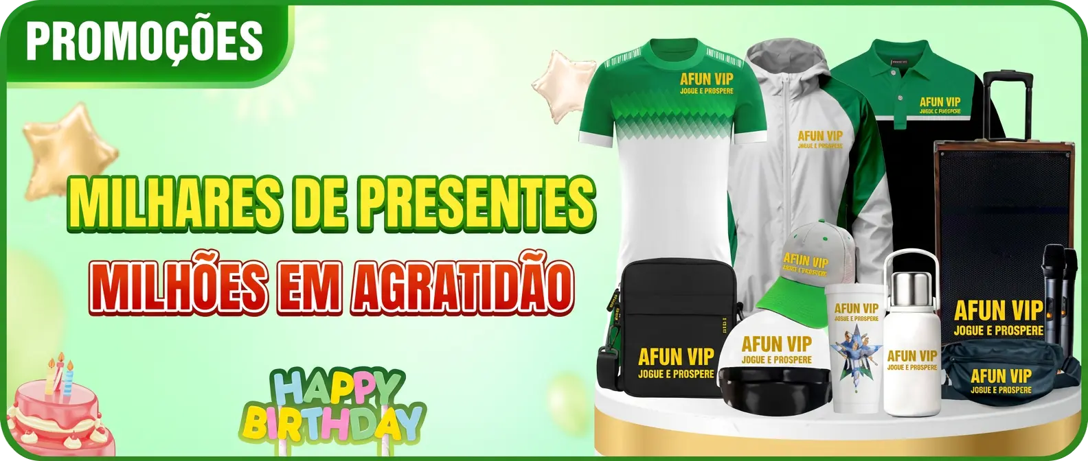 afun-promocao-milhares de presentes milhoes em agratidao