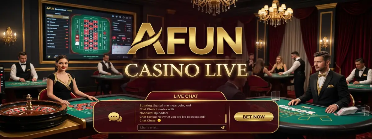 afun live casino banner